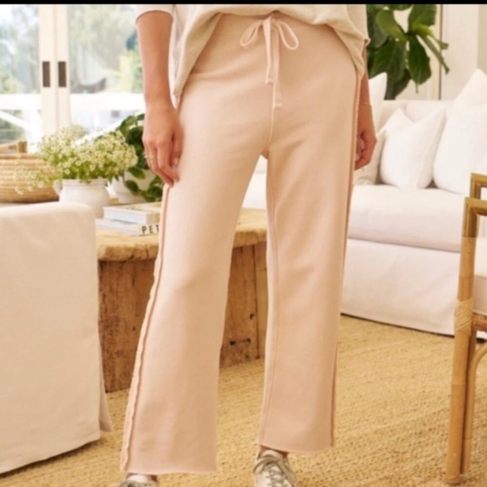 FRANK & EILEEN Women's Bella Sweatpants Loungewear 100% Cotton Size Small Pink